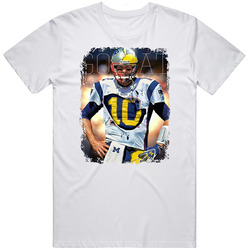 Tom Brady G.o.a.t Goat Michigan Football Greatest Of All Time New England Patriots Funny New England Patriots Nfl Football Retro Graphic Unisex Cotton White Classic T Shirt