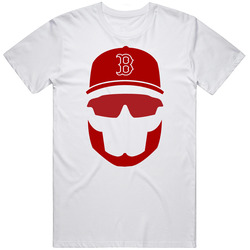 Boston Red Sox David Ortiz Big Papi Retirement Beard Season 2016 Mlb Playoffs Retro Graphic Unisex Cotton White Classic T Shirt