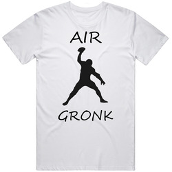 Air Gronk Rob Grownkowski Ne Patriots Nfl Playoffs Retro Graphic Unisex Cotton White Classic T Shirt