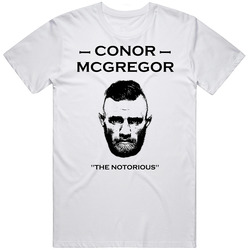 Conor Mcgregor The Notorious Ufc 194 Jose Aldo Retro Graphic Unisex Cotton White Classic T Shirt
