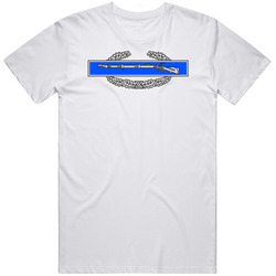 Infantry Cib Us Army White Retro Graphic Unisex Cotton White Classic T Shirt
