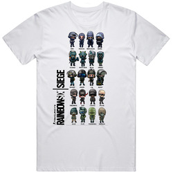 Six Retro Graphic Unisex Cotton White Classic T Shirt Six Retro Graphic Unisex Cotton White Classic T Shirt