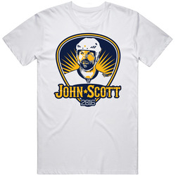 John Scott 2016 All-star All Star Game Support Retro Graphic Unisex Cotton White Classic T Shirt
