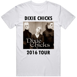 Dixie Chicks 2016 Tour Inspired Sepia Retro Graphic Unisex Cotton White Classic T Shirt