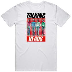 Talking Heads Retro Graphic Unisex Cotton White Classic T Shirt