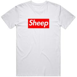 Sheep Iddubbz Retro Graphic Unisex Cotton White Classic T Shirt