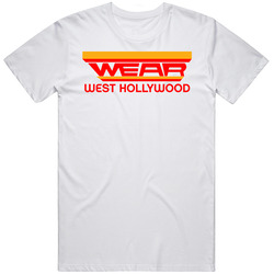 West Hollywood Retro Graphic Unisex Cotton White Classic T Shirt