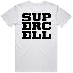 Supercell White Retro Graphic Unisex Cotton White Classic T Shirt