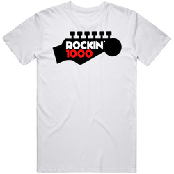 Rockin' 1000 1 Ken White Retro Graphic Unisex Cotton White Classic T Shirt Rockin' 1000 1 Ken White Retro Graphic Unisex Cotton White Classic T Shirt