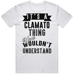 Its A Clamato Thing Wouldnt Understand Cool Retro Foodie Retro Graphic Unisex Cotton White Classic T Shirt