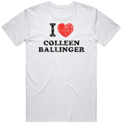Colleen Ballinger I Love Heart Comedian Comedy Worn Look Cool Fan Retro Graphic Unisex Cotton White Classic T Shirt