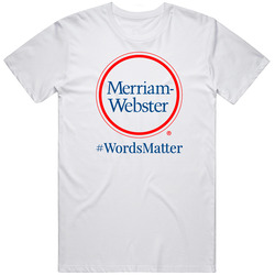 Merriam Webster Words Matter Retro Graphic Unisex Cotton White Classic T Shirt