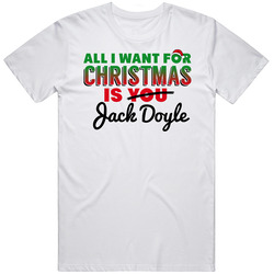 All I Want For Christmas Is Jack Doyle Indianapolis Football Fan Retro Graphic Unisex Cotton White Classic T Shirt