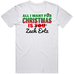 All I Want For Christmas Is Zach Ertz Philadelphia Football Fan Retro Graphic Unisex Cotton White Classic T Shirt
