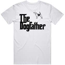 Beagle Custom Dog Breed The Dogfather Retro Graphic Unisex Cotton White Classic T Shirt