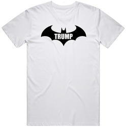Donald Trump Is Batman Retro Graphic Unisex Cotton White Classic T Shirt