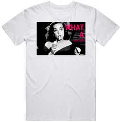 What A Dump Bette Davis Retro Graphic Unisex Cotton White Classic T Shirt
