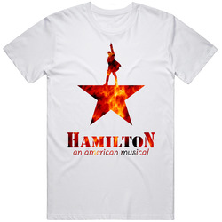 Hamilton White Retro Graphic Unisex Cotton White Classic T Shirt