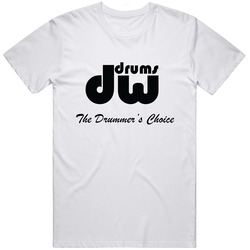 Dw Drums Retro Graphic Unisex Cotton White Classic T Shirt