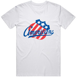 Rochester Americans Retro Graphic Unisex Cotton White Classic T Shirt
