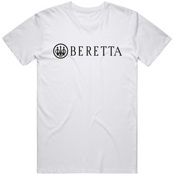 Berettawhite Retro Graphic Unisex Cotton White Classic T Shirt