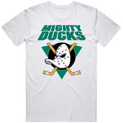 Duckswhite Retro Graphic Unisex Cotton White Classic T Shirt
