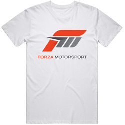 Forza Retro Graphic Unisex Cotton White Classic T Shirt