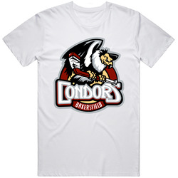 Bakersfield Condors Retro Graphic Unisex Cotton White Classic T Shirt