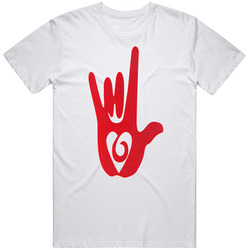 Love Sign Language Retro Graphic Unisex Cotton White Classic T Shirt