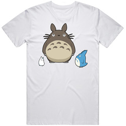 My Neighbor Totoro - White Retro Graphic Unisex Cotton White Classic T Shirt