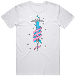 Blood, Sweat, Tears Retro Graphic Unisex Cotton White Classic T Shirt