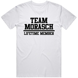 Team Morasch Lifetime Member Last Name Cool Retro Graphic Unisex Cotton White Classic T Shirt