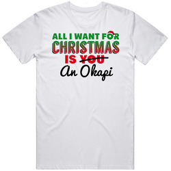 All I Want For Christmas Is An Okapi Funny Cute Holiday Gift Retro Graphic Unisex Cotton White Classic T Shirt
