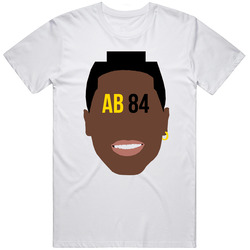 Antonio Brown 84 Pittsburgh Steelers Cheap Funny Retro Graphic Unisex Cotton White Classic T Shirt