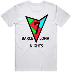 Barcelona Nights 92' Basketball Shoe 7 Retro Graphic Unisex Cotton White Classic T Shirt