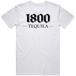 1800 Tequila Booze Drink Retro Graphic Unisex Cotton White Classic T Shirt
