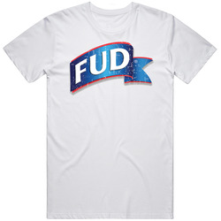 Fud Cool Popular Food Drink Restaurant Brand Logo Gift Retro Graphic Unisex Cotton White Classic T Shirt