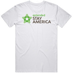 Extended Stay America Hotel Retro Graphic Unisex Cotton White Classic T Shirt