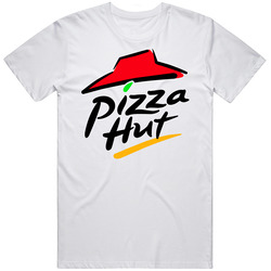 Pizza Hut Logo Retro Graphic Unisex Cotton White Classic T Shirt
