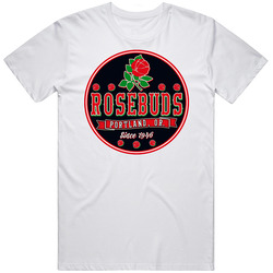 Portland Rosebuds Negro Baseball League Team Retro Retro Graphic Unisex Cotton White Classic T Shirt