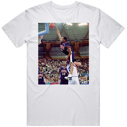 Vince Carter Dunk Team Usa Basketball Fan Retro Graphic Unisex Cotton White Classic T Shirt