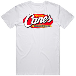 Raising Canes Chicken Fingers Best Southern Restaurant Chains Retro Graphic Unisex Cotton White Classic T Shirt