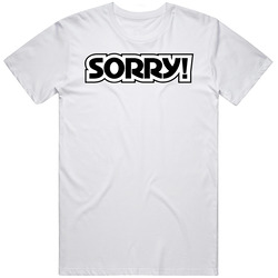 Sorry Best Board Game Of All Time Players Retro Graphic Unisex Cotton White Classic T Shirt