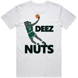 Deez Nuts Dee Brown Celtics Basketball Retro Graphic Unisex Cotton White Classic T Shirt