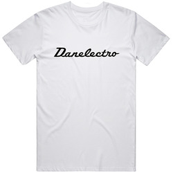 Danelectro Vintage Guitar Amplifier Logo Retro Graphic Unisex Cotton White Classic T Shirt