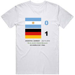 Germany Wins 2014 World Cup Retro Graphic Unisex Cotton White Classic T Shirt