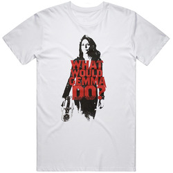 What Would Gemma Do? Retro Graphic Unisex Cotton White Classic T Shirt