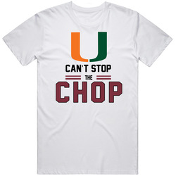 Noles - U Can't Stop The Chop Retro Graphic Unisex Cotton White Classic T Shirt