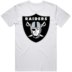Raider Funny Men's White Retro Graphic Unisex Cotton White Classic T Shirt