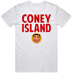 Coney Island Retro Graphic Unisex Cotton White Classic T Shirt